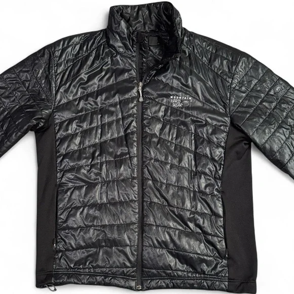 Mountain Hardware Zonal Insulated Puffer Quilted Jacket Shiny Black Men’s XXL - Picture 2 of 14